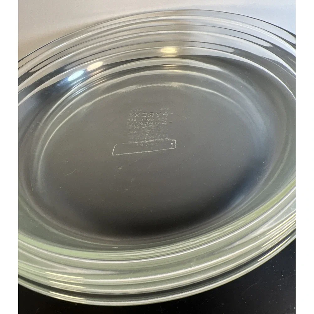 3 Vintage Pyrex Pie‎ Plates Marked 209 Clear Glass